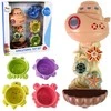 Lean Toys Vonios žaislų rinkinys Laivas su kriokliu