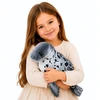 Lean Toys Pliušinis ruonis, pilkas, 50 × 30 × 25 cm