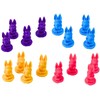 Lean Toys Stalo žaidimas „Bunny Race“ su besisukančia morka, 2-4 žaidėjams