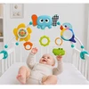 Lean Toys Sensory Arch with Elephant for Crib, Car Seat, Stroller, Mirror, Rattle