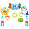 Lean Toys Sensory Arch with Elephant for Crib, Car Seat, Stroller, Mirror, Rattle