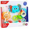 Lean Toys Sensory Arch with Elephant for Crib, Car Seat, Stroller, Mirror, Rattle