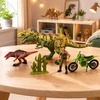 Lean Toys Set Dinosaur T-Rex Movable Hunter Motor Figures Accessories Sounds