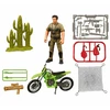 Lean Toys Set Dinosaur T-Rex Movable Hunter Motor Figures Accessories Sounds
