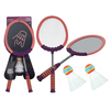 Lean Toys Badmintono rinkinys: 2 raketės ir 2 plunksnos (rožinės spalvos)