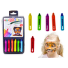 Lean Toys 6 Spalvotų Veido Dažymo Kreidelių Rinkinys