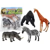Lean Toys Afrikos gyvūnų figūrėlių rinkinys (4 vnt.)