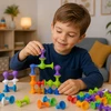Lean Toys Statybiniai blokeliai spalvoti