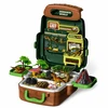 Lean Toys Set of Dinosaurs in a Backpack, Suitcase, Figures, Educational Cards, Accessories, 30 pcs.