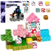 Lean Toys Magnetinių kaladėlių rinkinys su vienaragių motyvais, 50 vnt.
