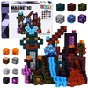 Lean Toys Magnetinės kaladėlės „Pixel Dark World“, 100 vnt.