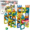 Lean Toys Magnetiniai konstruktoriaus blokeliai su kamuoliukų trasa, 98 vnt.