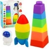 Lean Toys Guminės kaladėlės spalvotos 11 vnt.