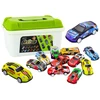 Lean Toys 50 automobilių modelių rinkinys lagamine