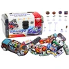 Lean Toys 25 dalių automobilių ir kelio ženklų rinkinys lagamine
