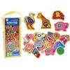 Lean Toys Medinių magnetų rinkinys su raidėmis ir paveikslėliais, 26 vnt.