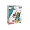 Lean Toys Vaikiškas vežimėlis su daržovių ir vaisių rinkiniu, žalias