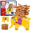 Lean Toys Balansavimo žaidimas su dramblio formos pagrindu, 61 vnt.