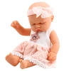 Lean Toys Lėlė kūdikis su rausva suknele ir lankeliu 24 cm