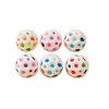 Lean Toys Baltas žaislinis kamuolys 7 cm