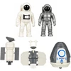 Lean Toys Space Station Rocket Shuttle Satellites Cosmonauts Lights