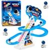 Lean Toys Kosminė astronautų trasa su judančiais laiptais ir šviesos bei garso efektais, mėlyna
