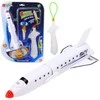 Lean Toys Žaislinė raketa su parašiutu ir timpa