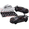 Lean Toys Juodas metalinis sportinis automobilis 1:32