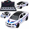 Lean Toys Žaislinis sportinis automobilis su inercine pavara ir atidaromomis durimis, baltas, 12,5 × 5 × 4 cm
