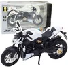 Lean Toys METALINIS SPORTINIS MOTOCIKLAS – Baltas 1:12