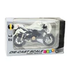 Lean Toys METALINIS SPORTINIS MOTOCIKLAS – Baltas 1:12