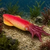 Lean Toys Squid Rubber Figurine Stretchable Realistic Sea Animal 14 cm