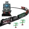 Lean Toys Garvežys su dūmais ir garsais 620B 151 cm bėgiai