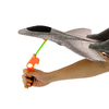 Lean Toys Pilkas putplasčio lėktuvas su timpa