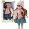 Lean Toys Lėlė Sweet Angel žiemos aprangoje, 36 cm