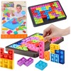 Lean Toys Tetris formos Pop It dėlionė 3-in-1 žaislas