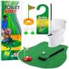 Lean Toys Tualeto golfo rinkinys su kilimėliu ir lazda
