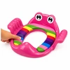 Lean Toys Vaikiškas tualeto sėdynės įdėklas su minkšta sėdyne ir rankenomis, rožinis, 38 × 35 cm