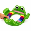 Lean Toys Deska Nakładka Toaletowa Dla Dzieci Miękkie Siedzisko Uchwyty Zielona