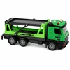 Lean Toys Tow Truck Garbage Truck Vehicle Set Lights Sounds Žalias
