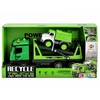 Lean Toys Tow Truck Garbage Truck Vehicle Set Lights Sounds Žalias