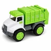 Lean Toys Tow Truck Garbage Truck Vehicle Set Lights Sounds Žalias