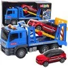 Lean Toys Žaislinis automobilių vilkikas su šviesomis ir garsais