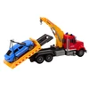 Lean Toys Raudonas evakuatorius su kranu