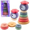Lean Toys Minkšta sensorinė piramidė 8 dalių