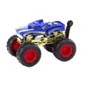 Lean Toys Mėlynas bekelės automobilis su dideliais guminiais ratais