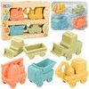 Lean Toys Guminiai automobiliai 4 vnt.