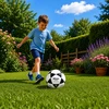 Lean Toys Treniruočių futbolo kamuolys 5 dydis