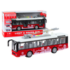 Lean Toys Troleibusas 1:16 Šviesos Garsai Baltas/Raudonas