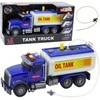 Lean Toys Žaislinis vandens cisterninis sunkvežimis su šviesomis ir garsais